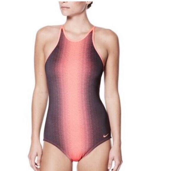 Nike Ombré High Neck Racerback One-piece Swimsuit - Picture 5 of 11